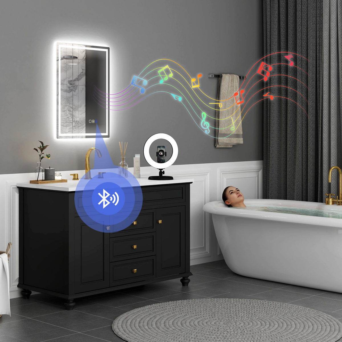 Bathroom Cabinet with Mirror