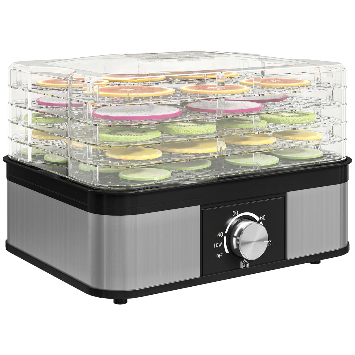 HOMCOM 5 Tier Food Dehydrator, 245W