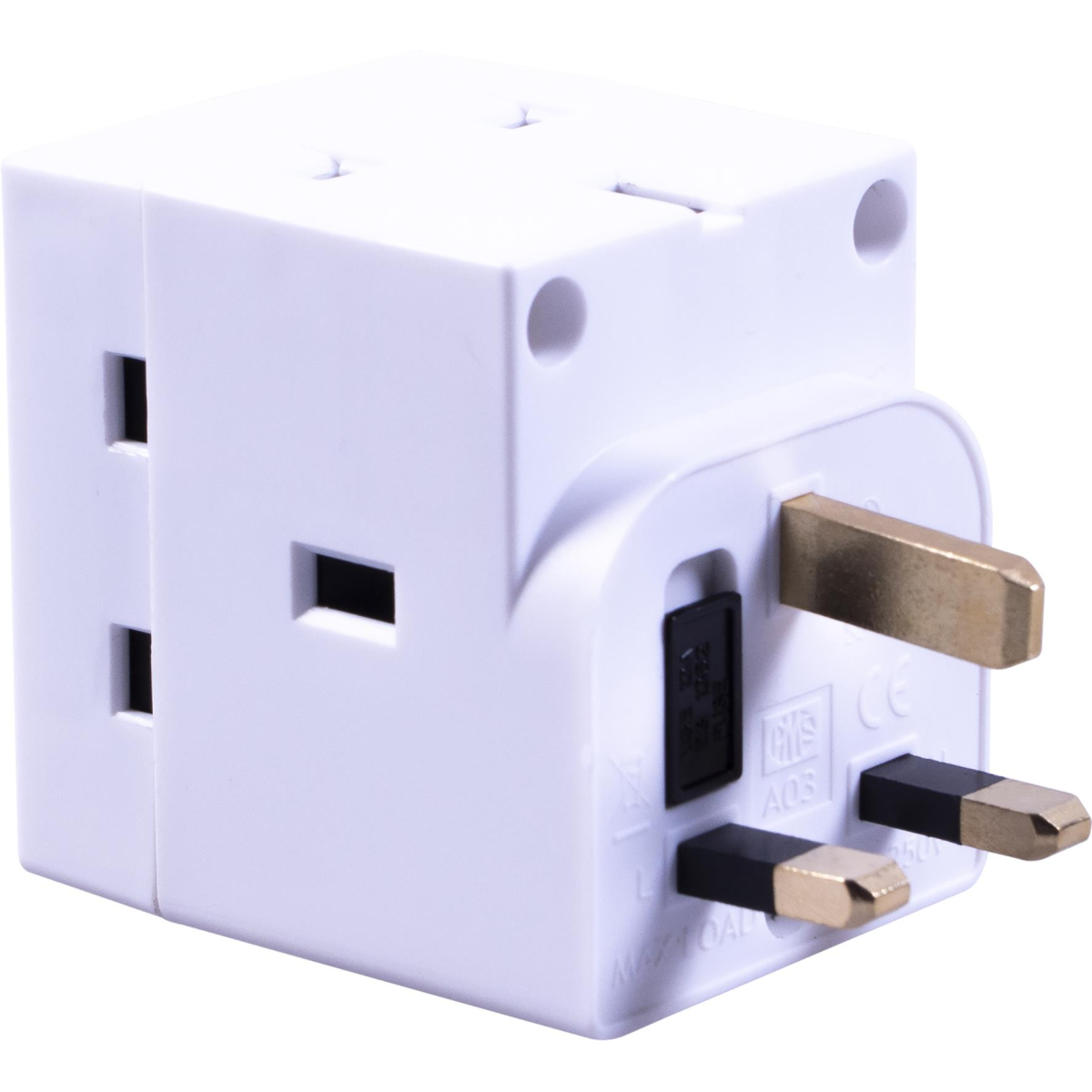 Daewoo 13A Fused 3 Way Adaptor Box of 10