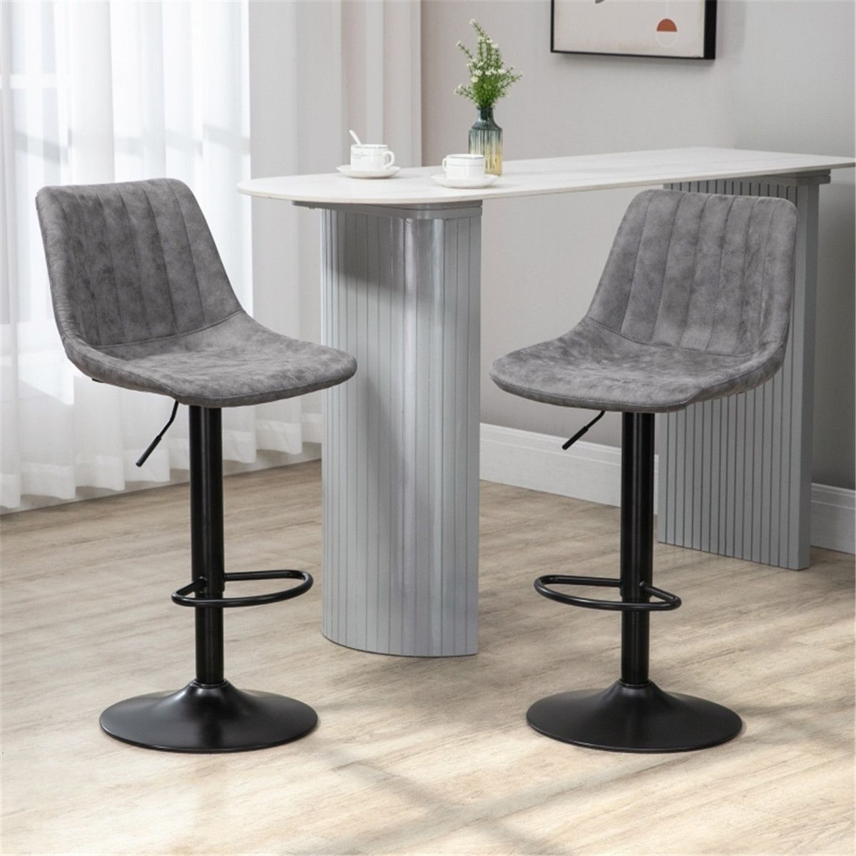 Set of 2 Bar Stools / Dining Chairs / Office Chairs