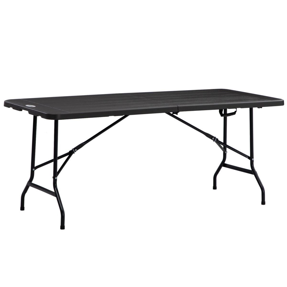 Outsunny Outdoor Dining Table for 6, Folding Garden Dining Table