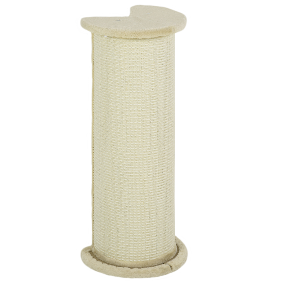 85cm Tall Cat Scratching Post with Sisal Rope and Soft Plush, Beige