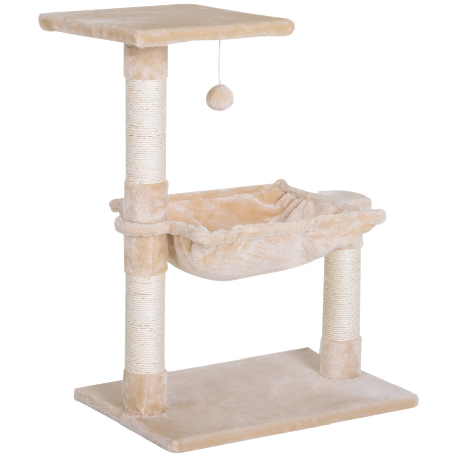 Cat Activity Tree Kitten Play Tower Palace Two-Tier with Sisal Scratching Post