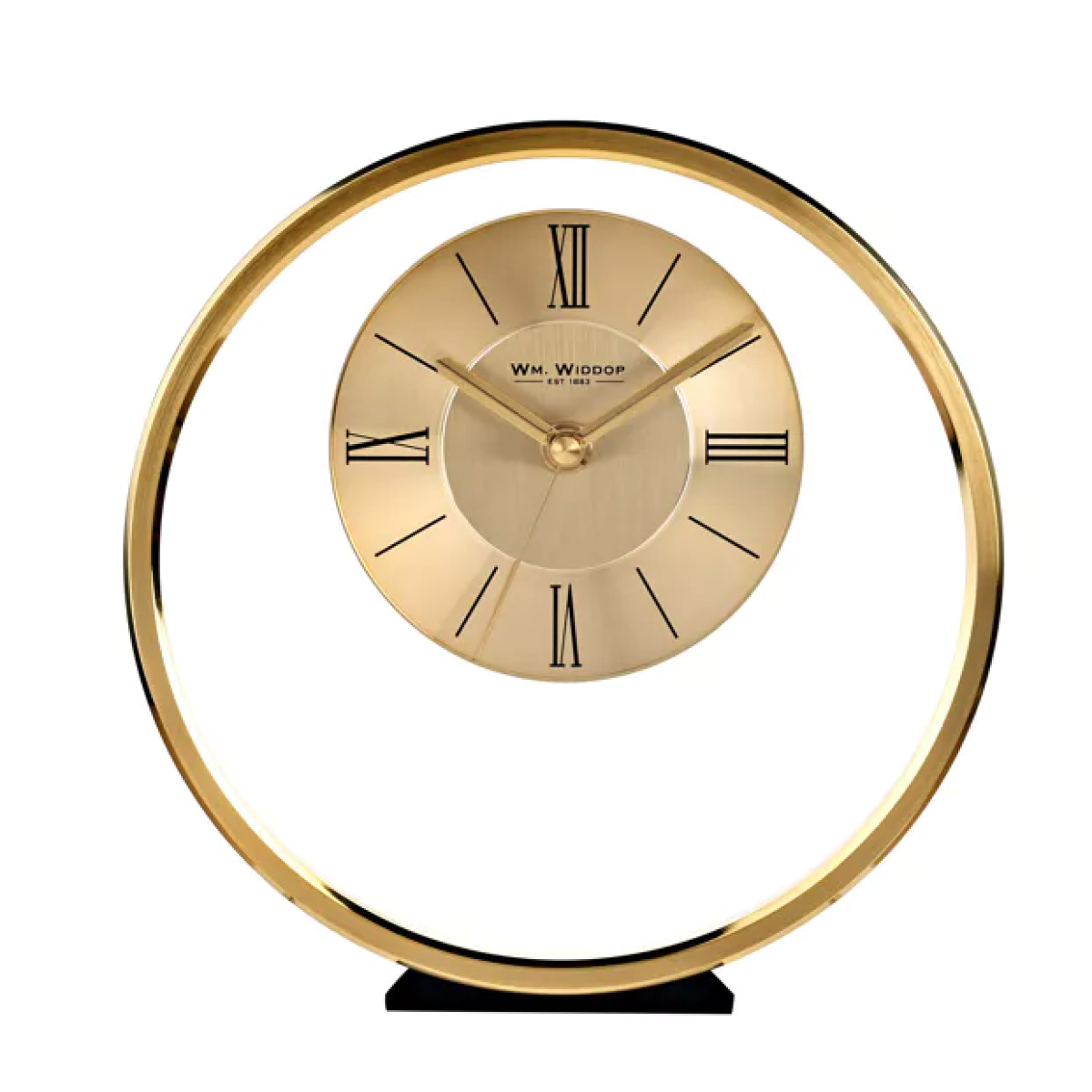 Widdop Round Gold  Mantel Clock W2937G
