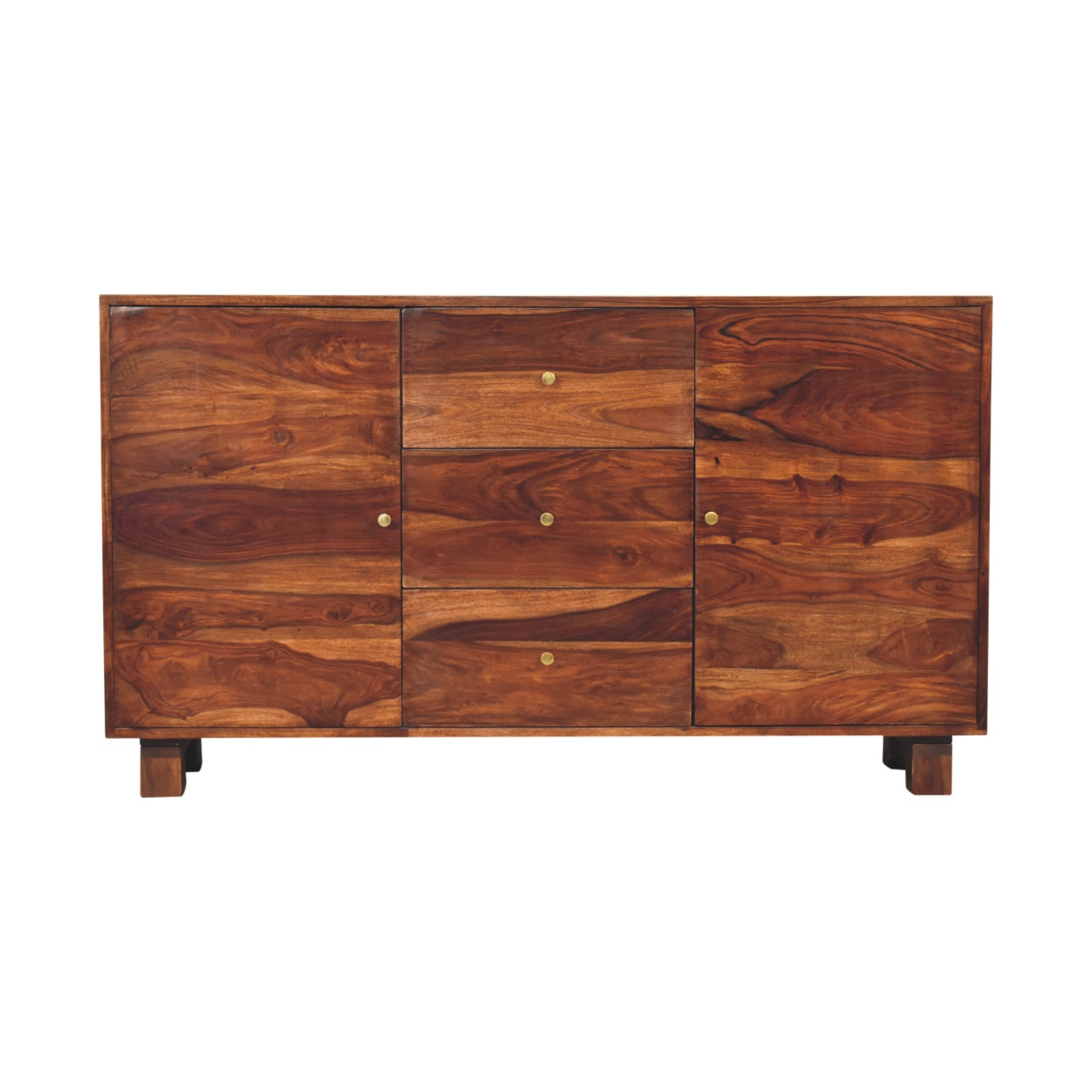 Artisan Furniture Tula Sideboard, 2 Doors, 4 Drawers, Dark Brown