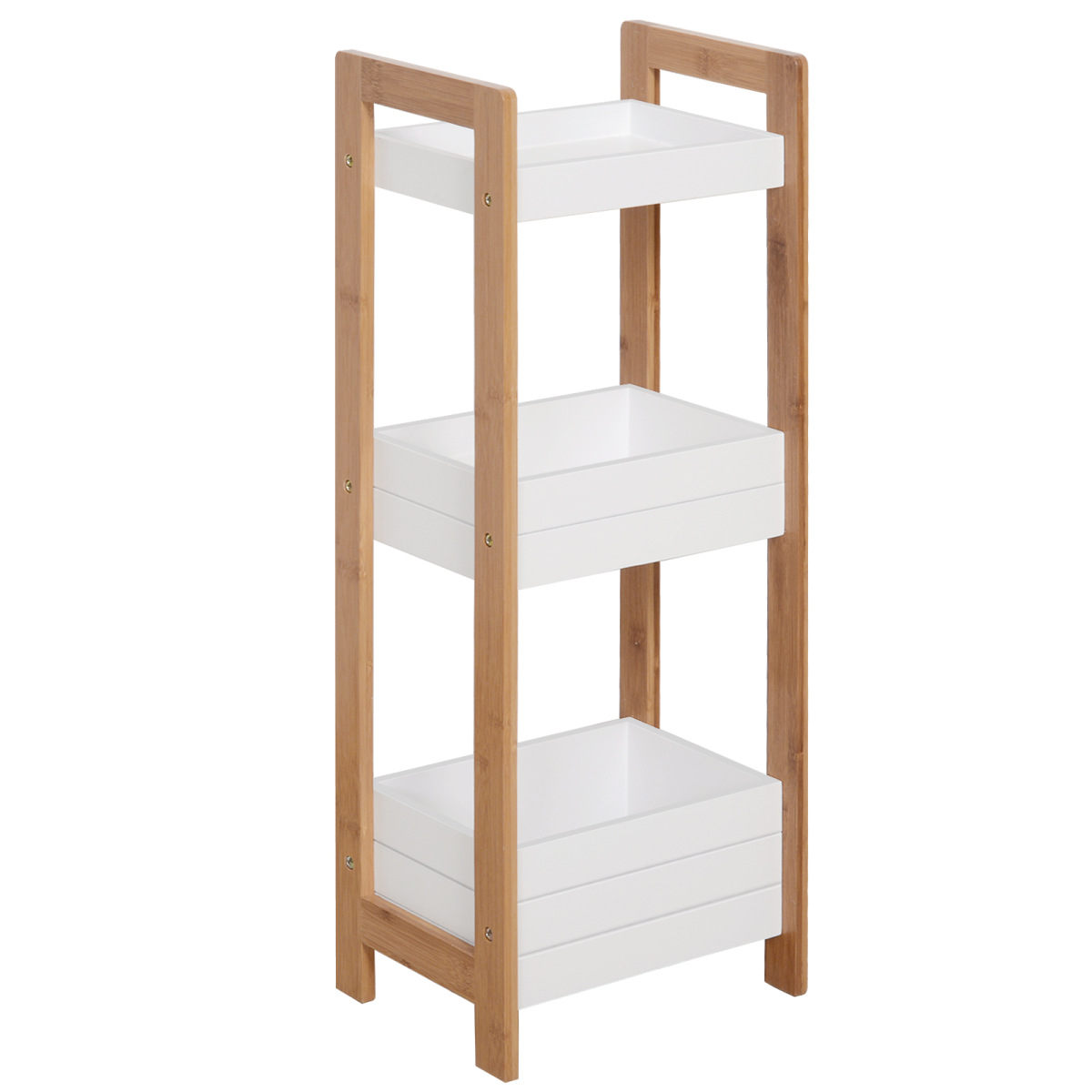 Bathroom Shelves, 3-Tier Bamboo
