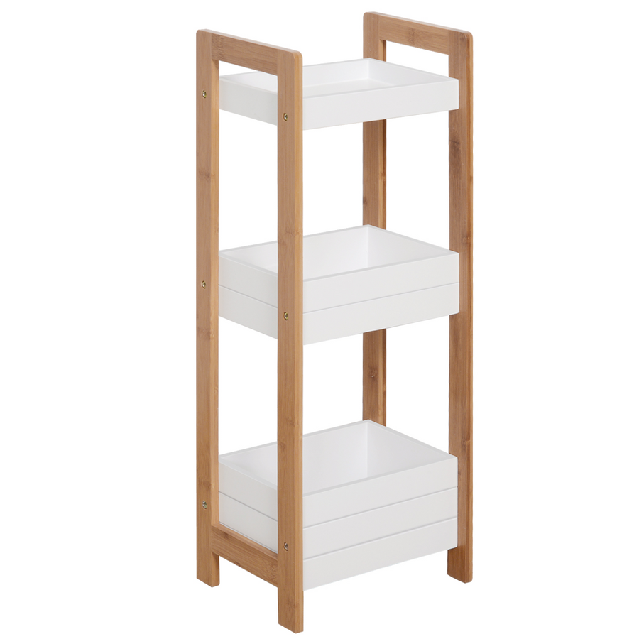 Bathroom Shelves, 3-Tier Bamboo