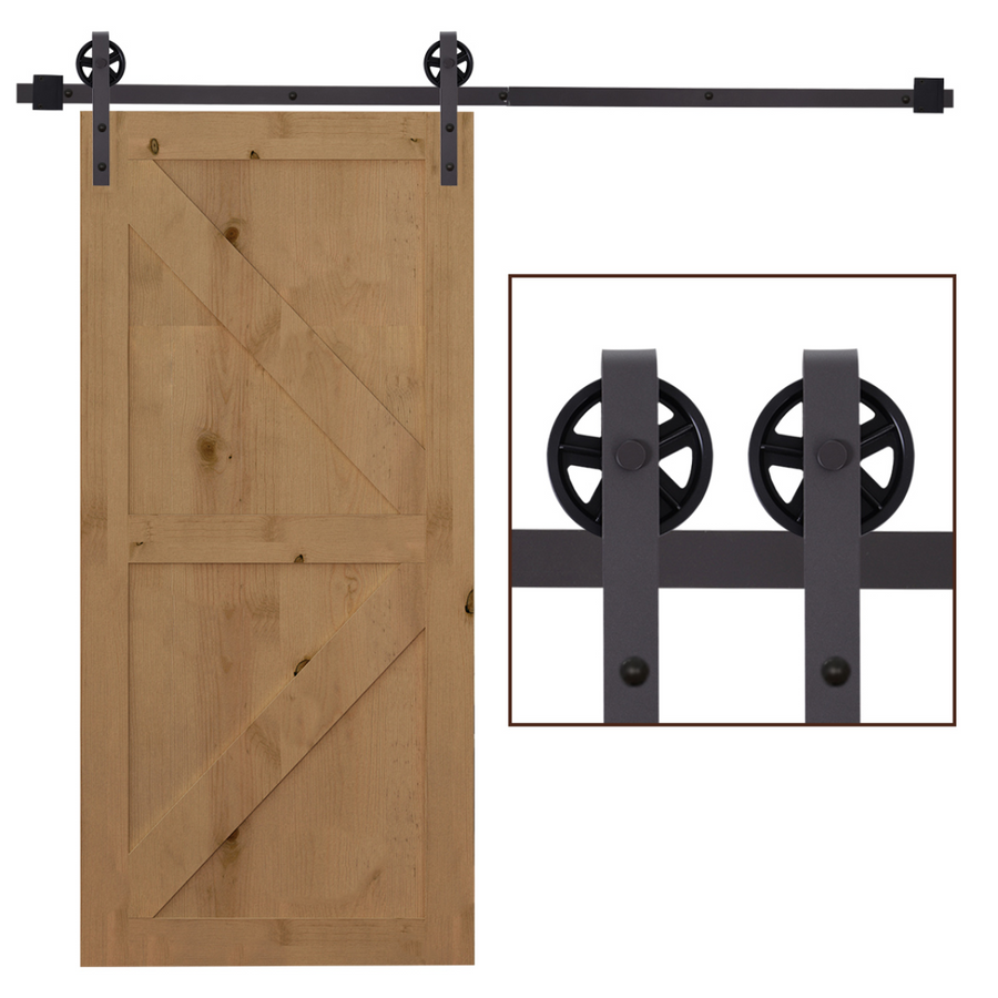 Sliding Door Rail Barn Door Kit Single Wooden 6FT / 1830mm