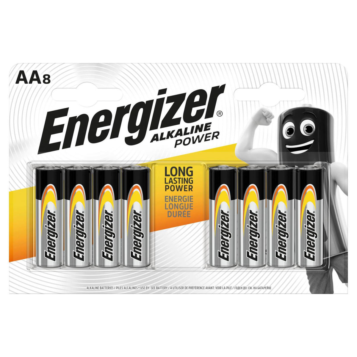 Energizer AA Alkaline Batteries Multipack, 8 Batteries