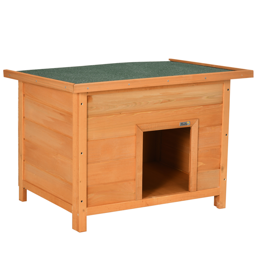 82cm Wooden Dog Kennel House Garden Shelter Waterproof