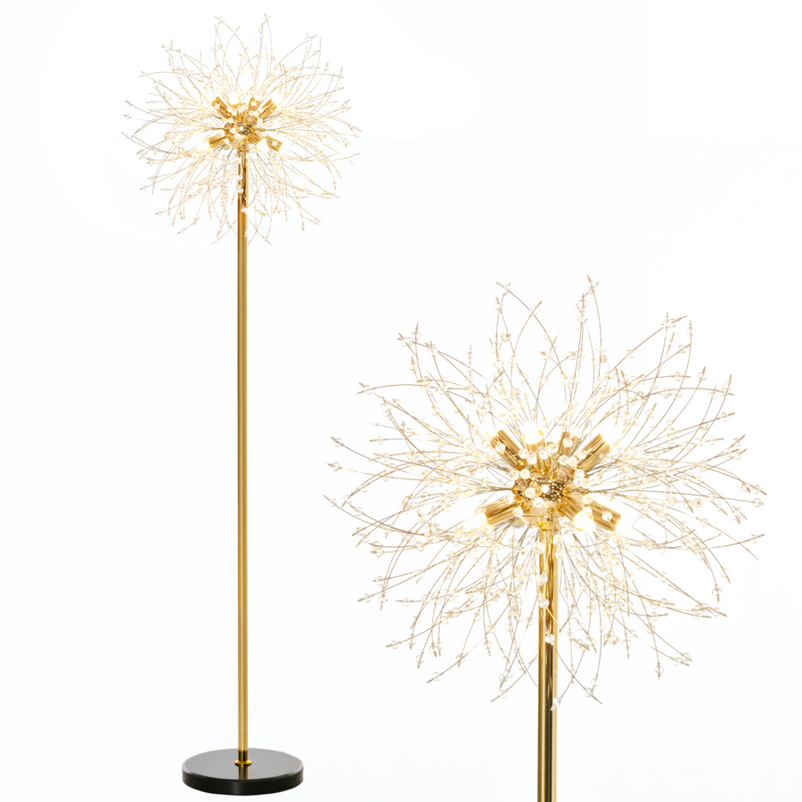 HOMCOM Modern Floor Lamp with Dandelion-like Lampshade