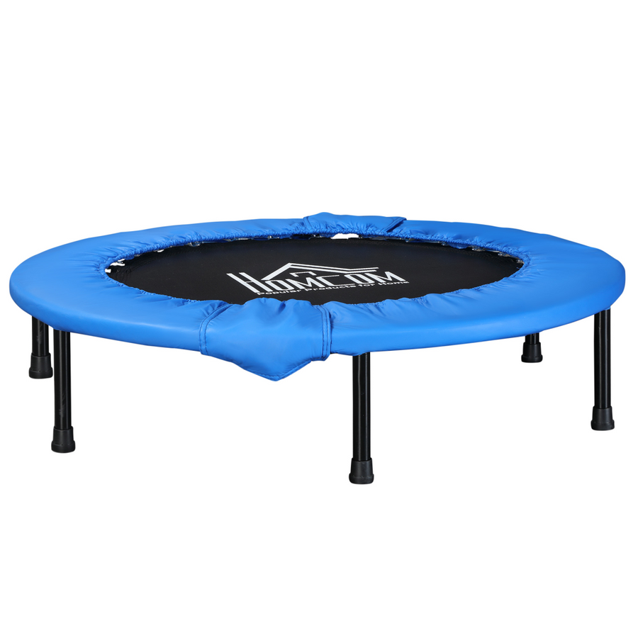 96 cm Foldable Mini Fitness Trampoline Rebounder Jumper, Blue