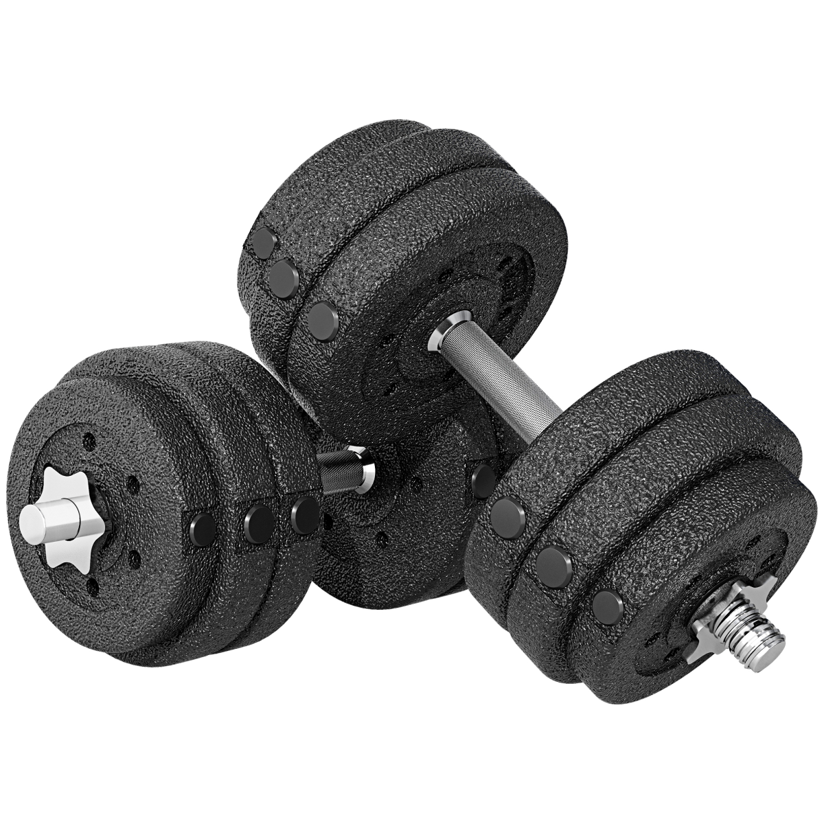 HOMCOM 30kg Adjustable Dumbbells Weight Set