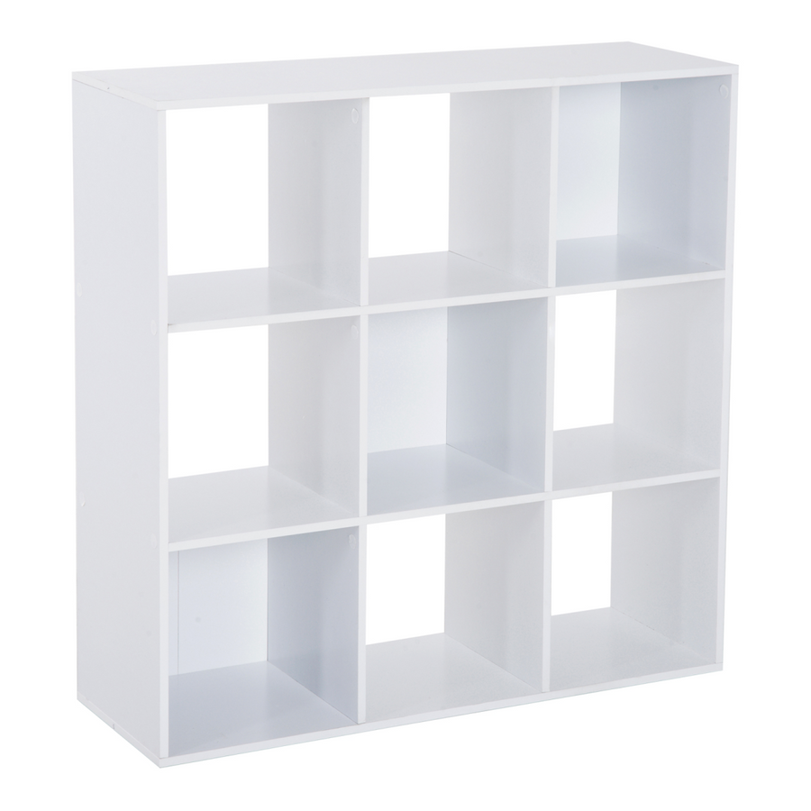 9 Cube Storage Unit Cabinet Bookcase Display Shelves - White