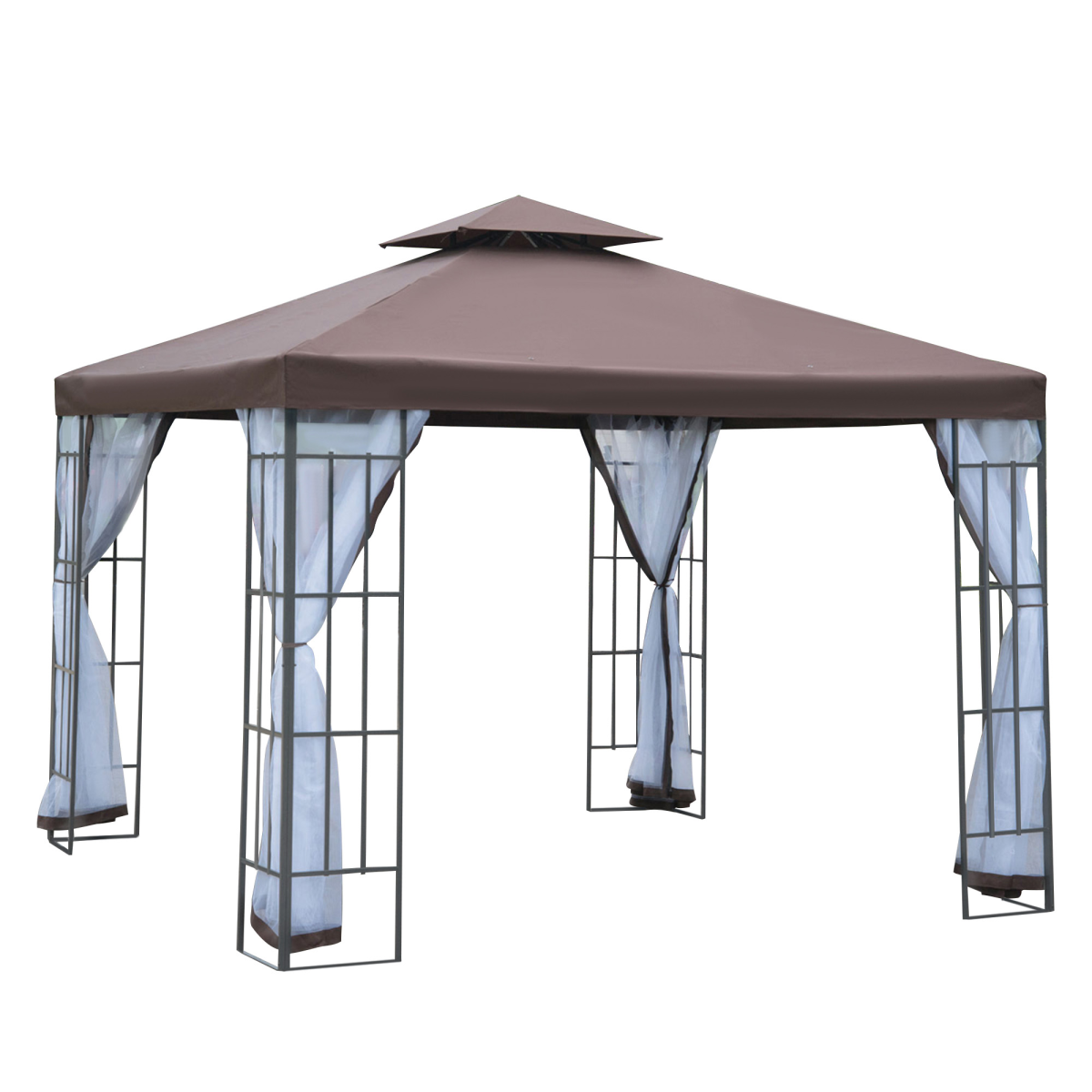 3x3m Gazebo Marquee Metal Party Tent Canopy with Steel Frame