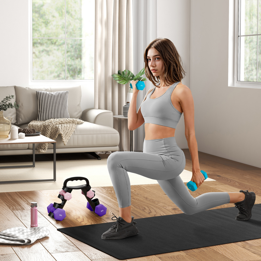 Dumbbell Set with Storage Rack