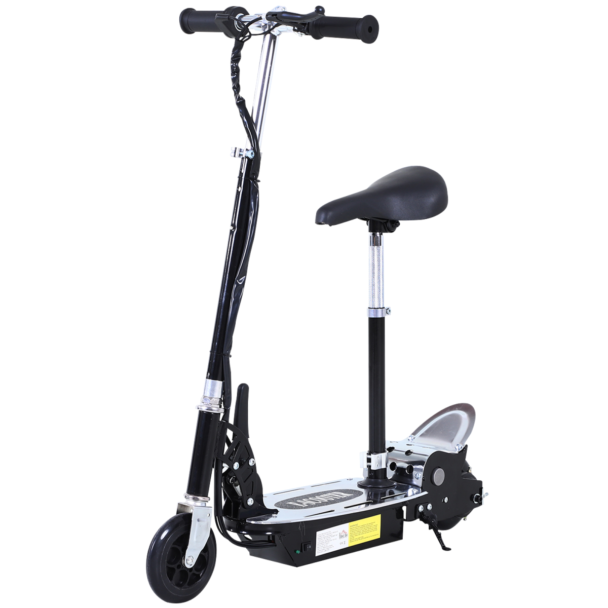 HOMCOM Teen Foldable Electric Scooter 120W with Brake and Kickstand