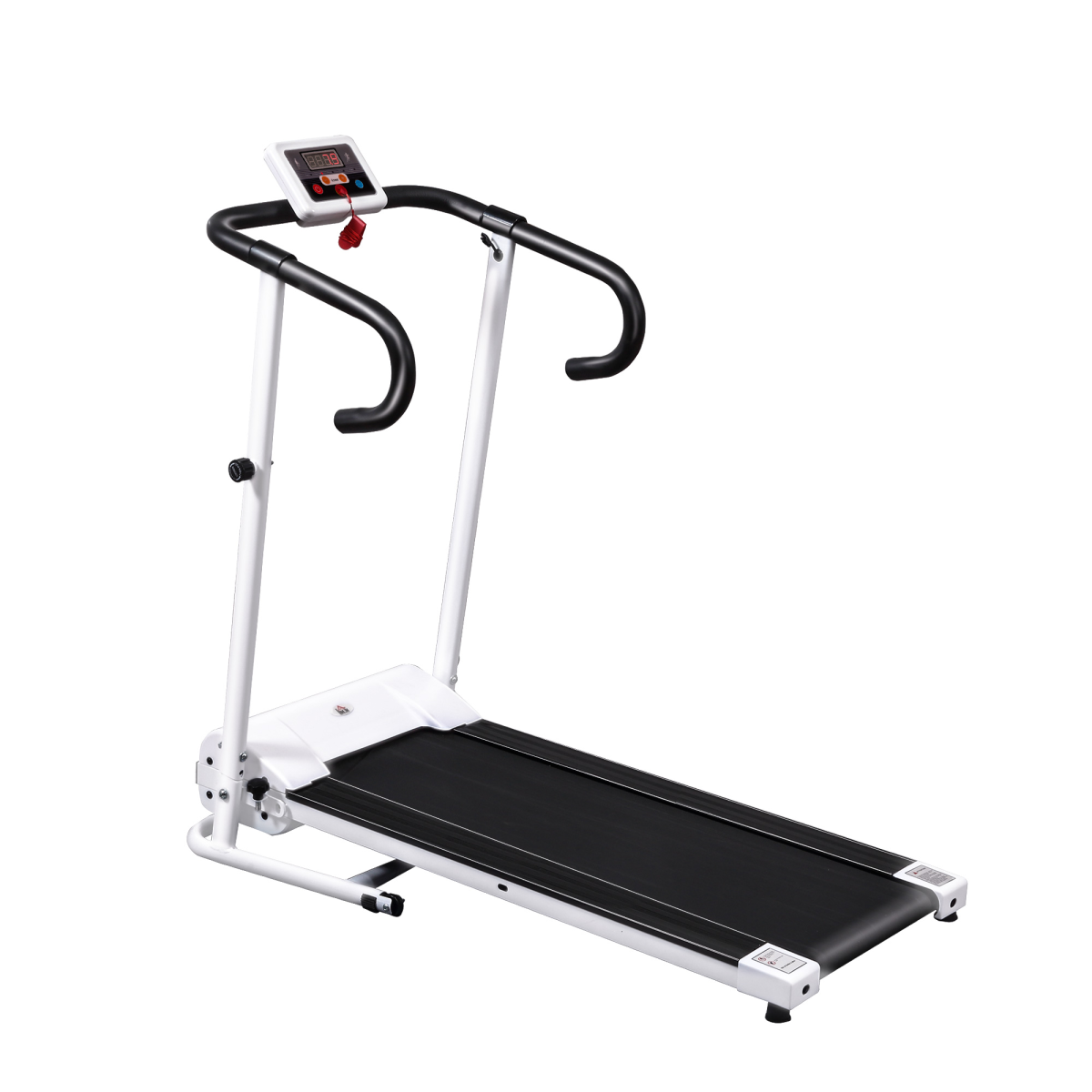 HOMCOM 1-10km/h Folding Treadmill with Safety Stop Button