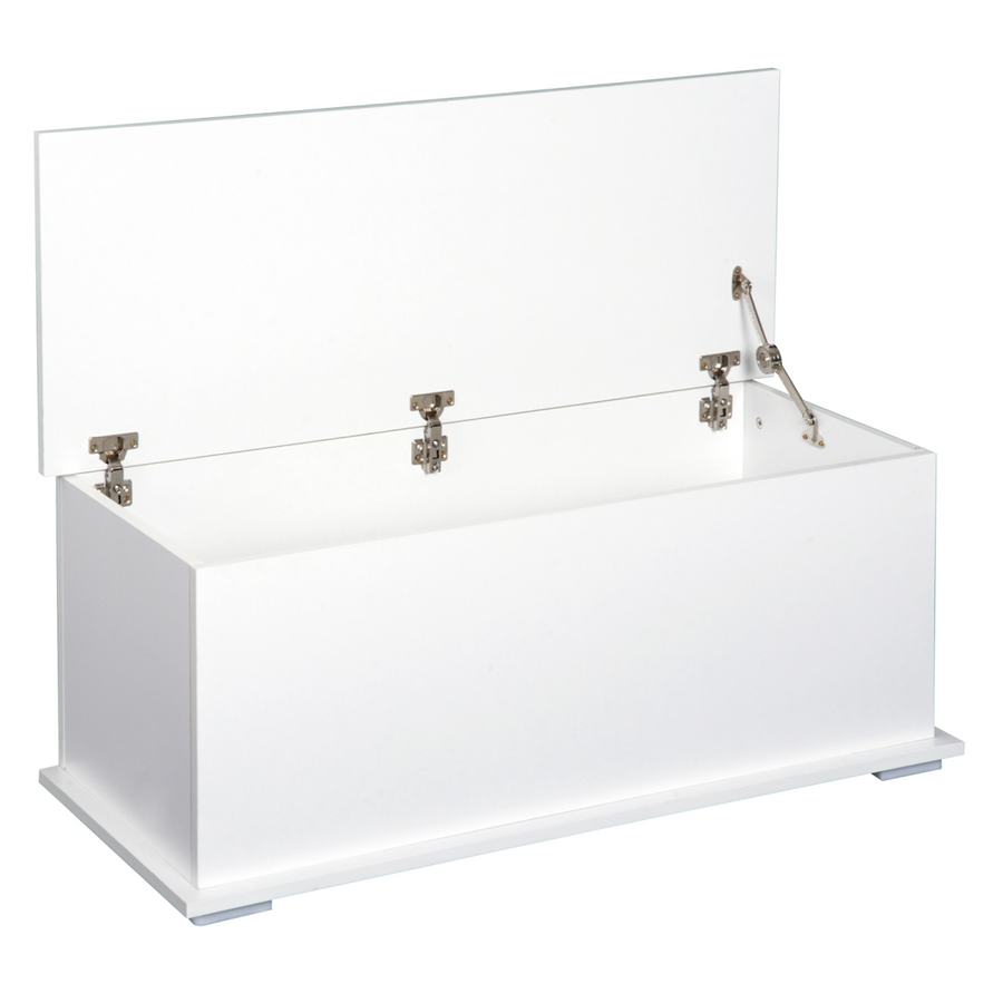 Storage Box Chest  Lid Keepsake Spacious Collection Chipboard -White