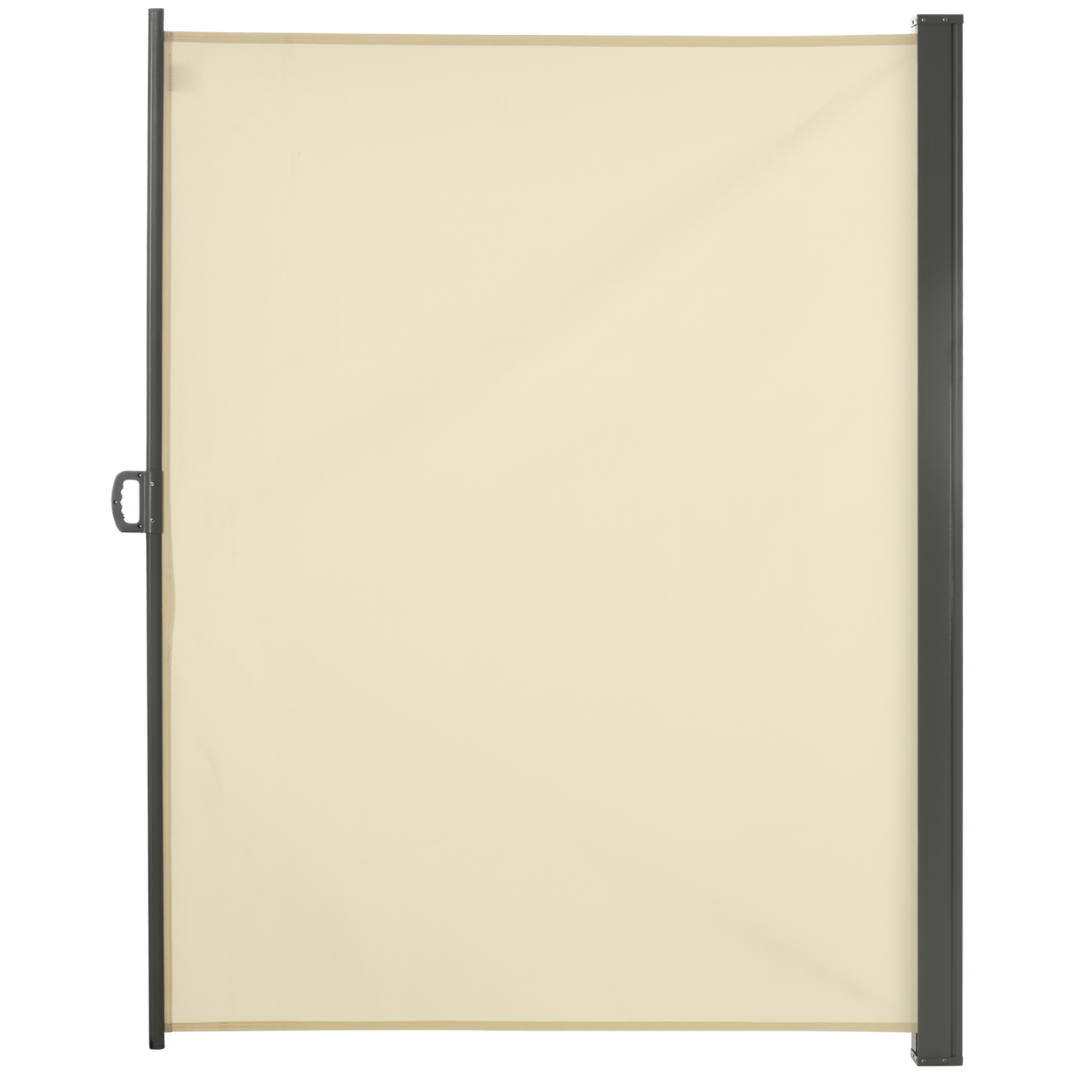 3x2M Retractable Side Awning Screen Fence Patio Privacy Divider Cream
