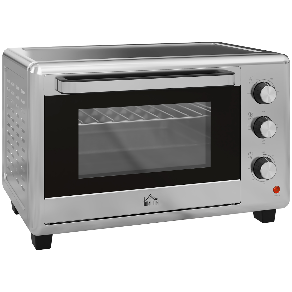 HOMCOM 30L Mini Oven, 1600W, Silver