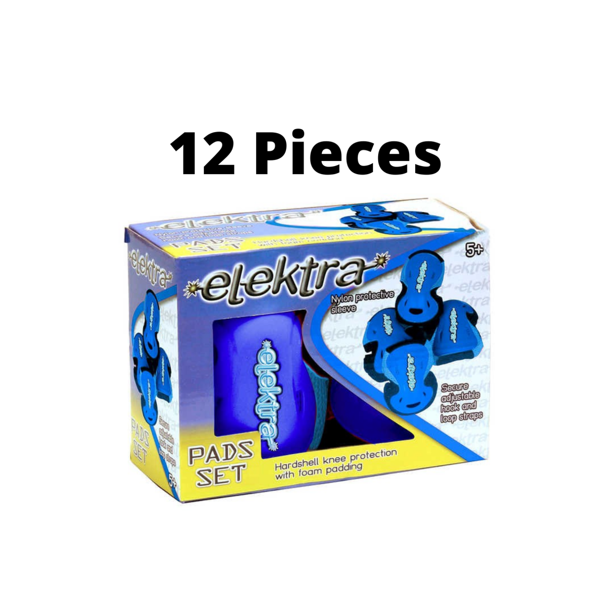 12 X Elektra Hardshell Elbow & Knee Pad Blue