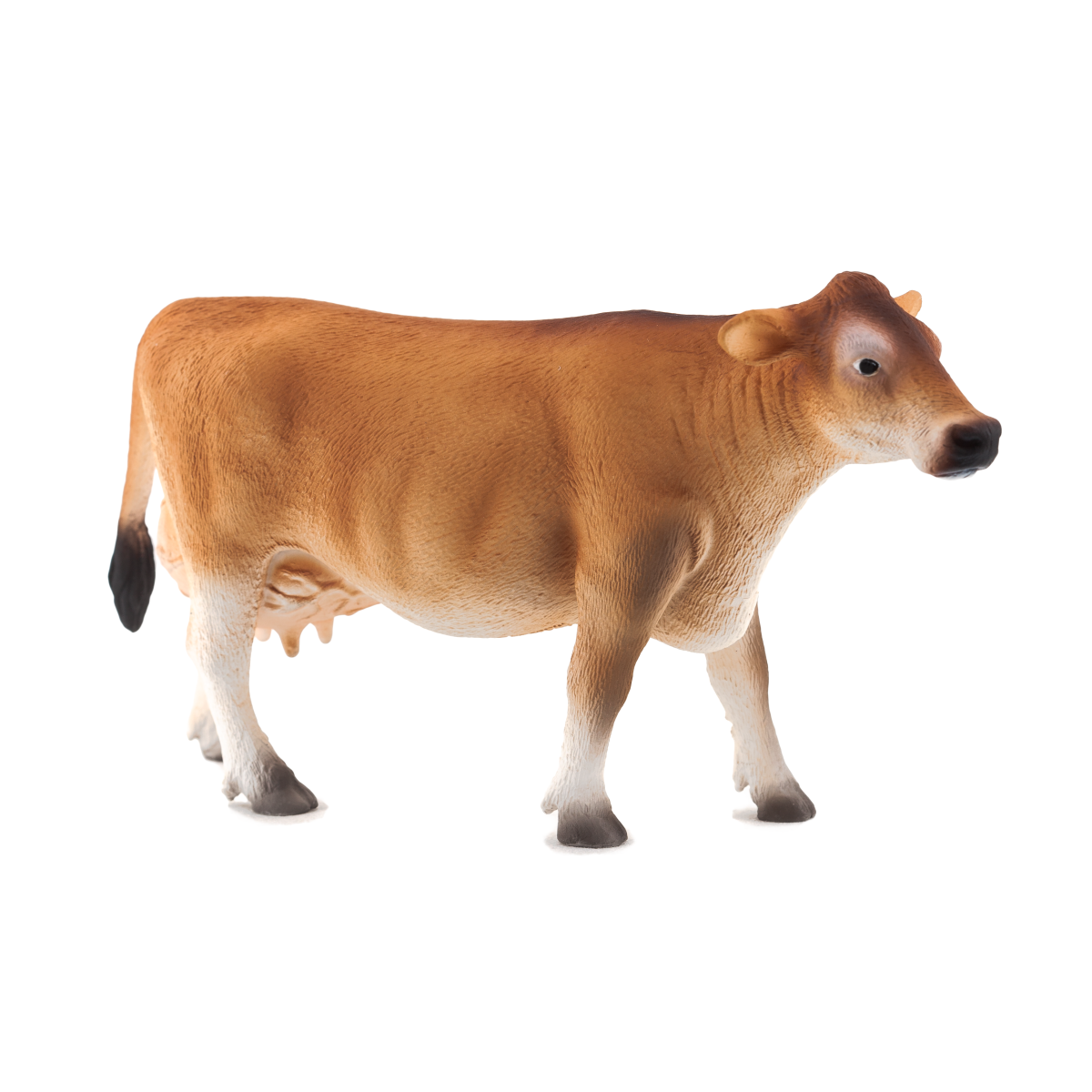 Jersey Cow Toy Realistic Farm Animal Figurine