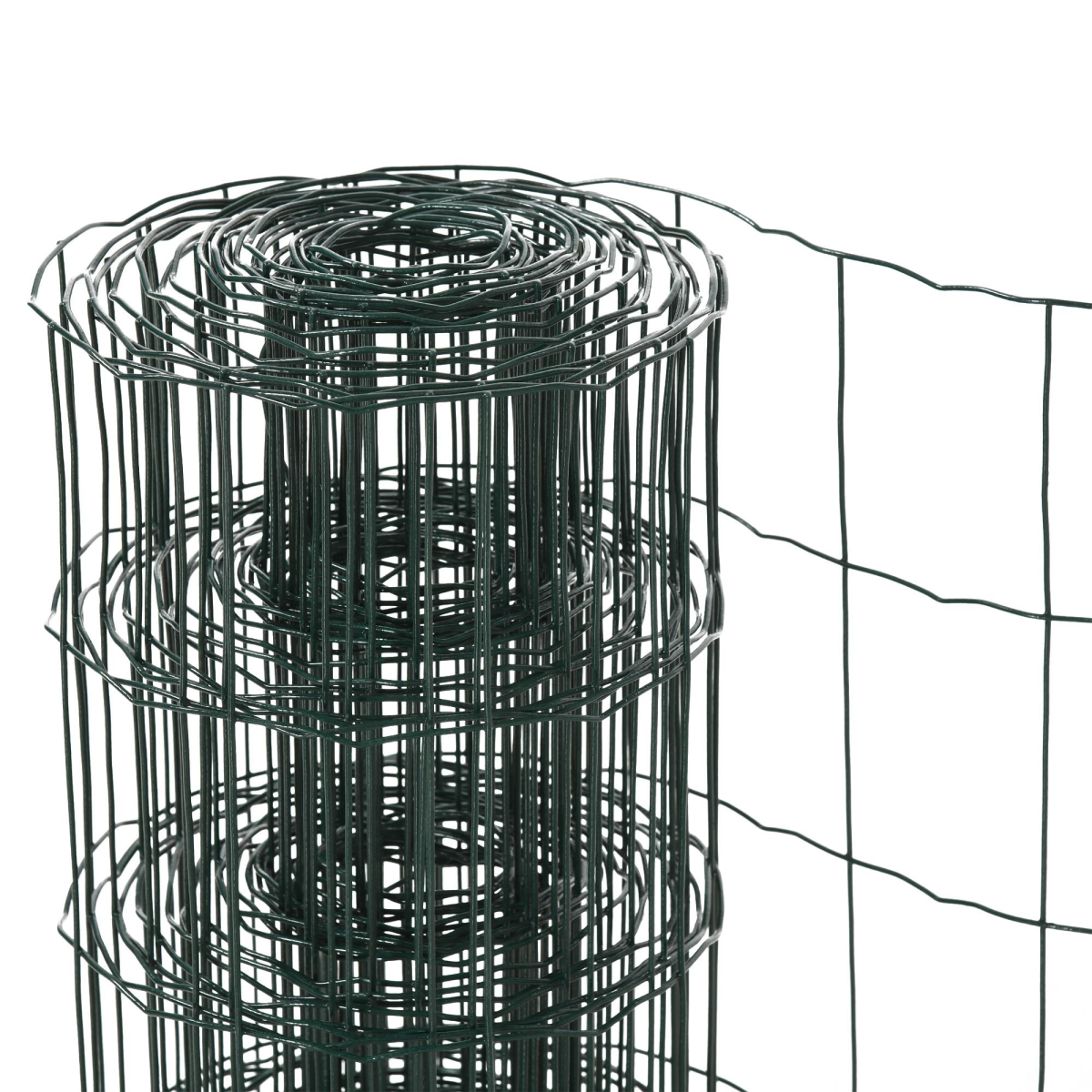 61cm x 1000cm Chicken Wire Mesh, Foldable PVC Coated Fence, Green
