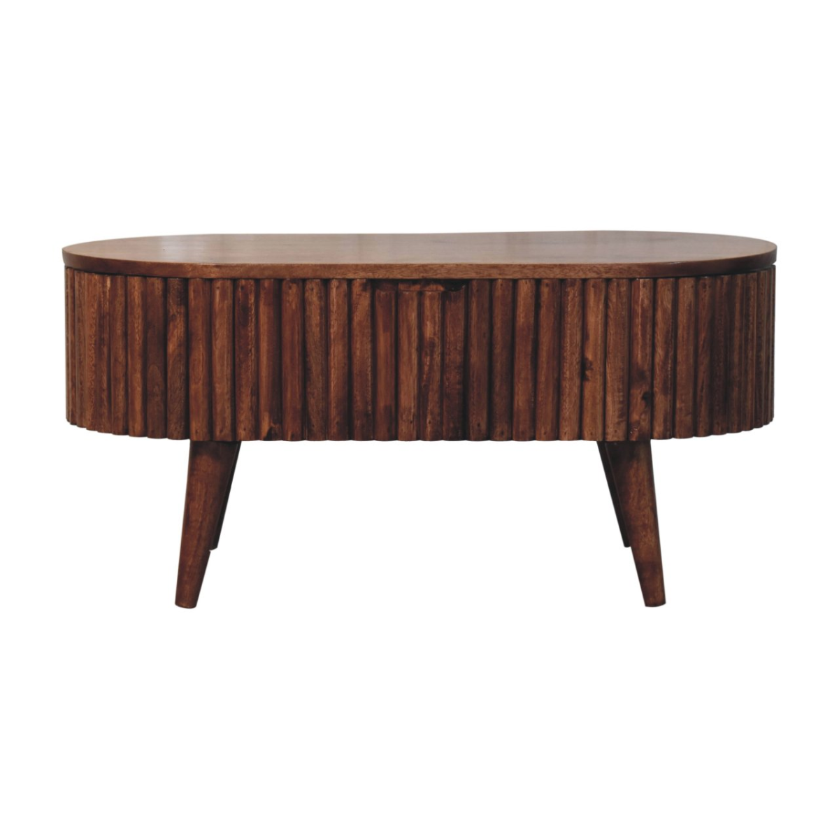 Artisan Furniture Solid Wood Honey Caramel Mokka Coffee Table with Storage Box, Brown