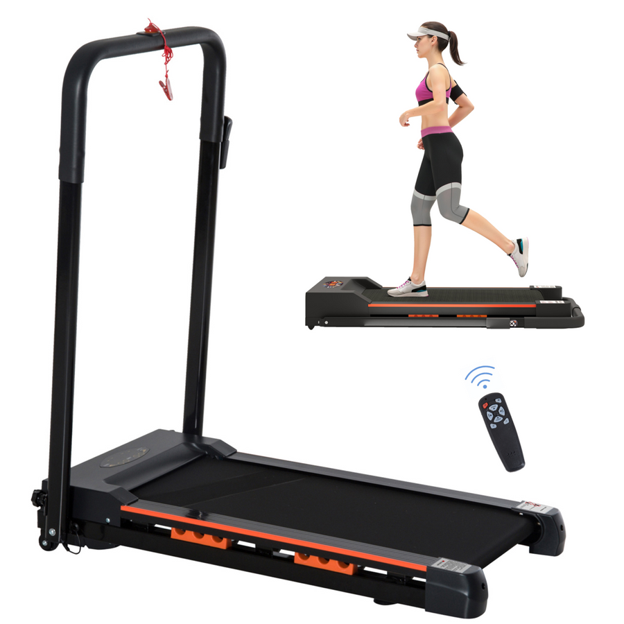 1-6 km/h Folding Motorized Treadmill with Remote Control