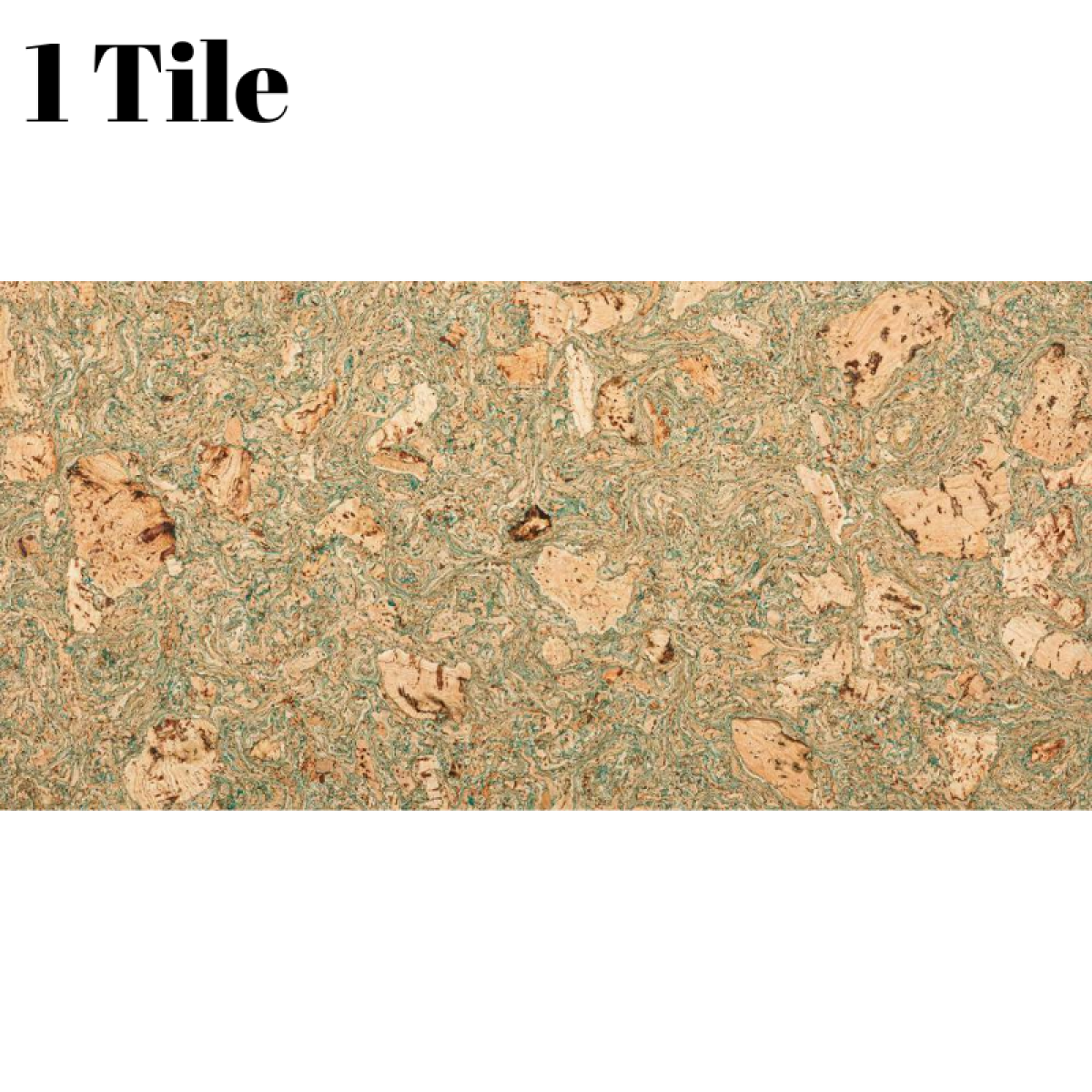 Green Decorative Cork Wall Tile (1 Tile) 0.18m² – 3mm Thick & Nice