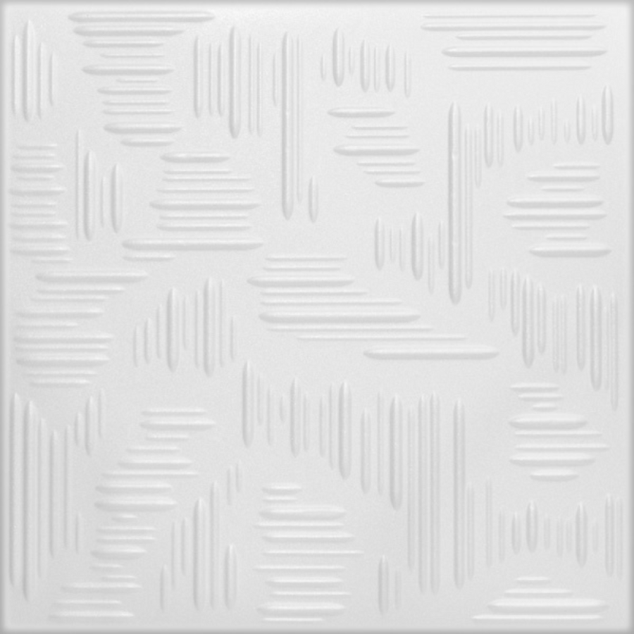 White Decorative Ceiling & Wall Panels, 2m² Coverage (8 Panels)