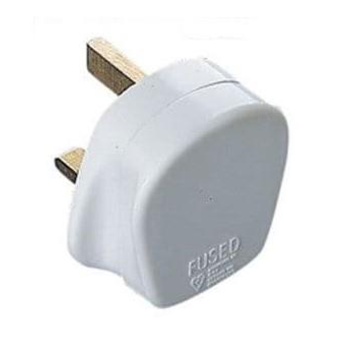 Eagle 13A Common Household 3 Pin UK Fused Plug - White E301AC