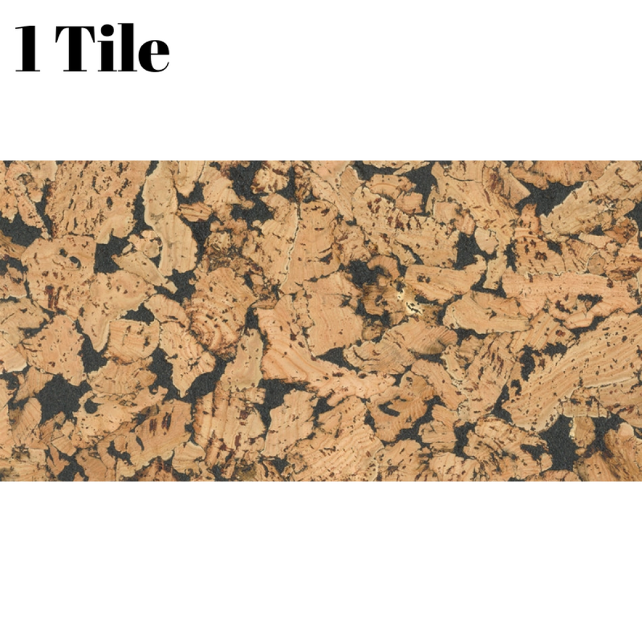 Black Decorative Cork Wall Tile (1 Tile) — 0.18m² (1.94sqft)