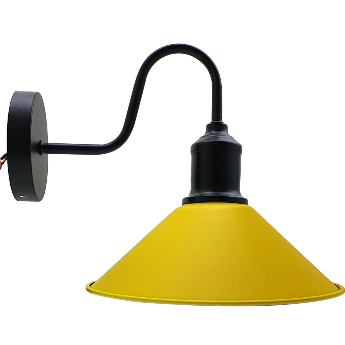 Yellow Wall Mounted Light Fixture, E27, 1 Lamp Holder
