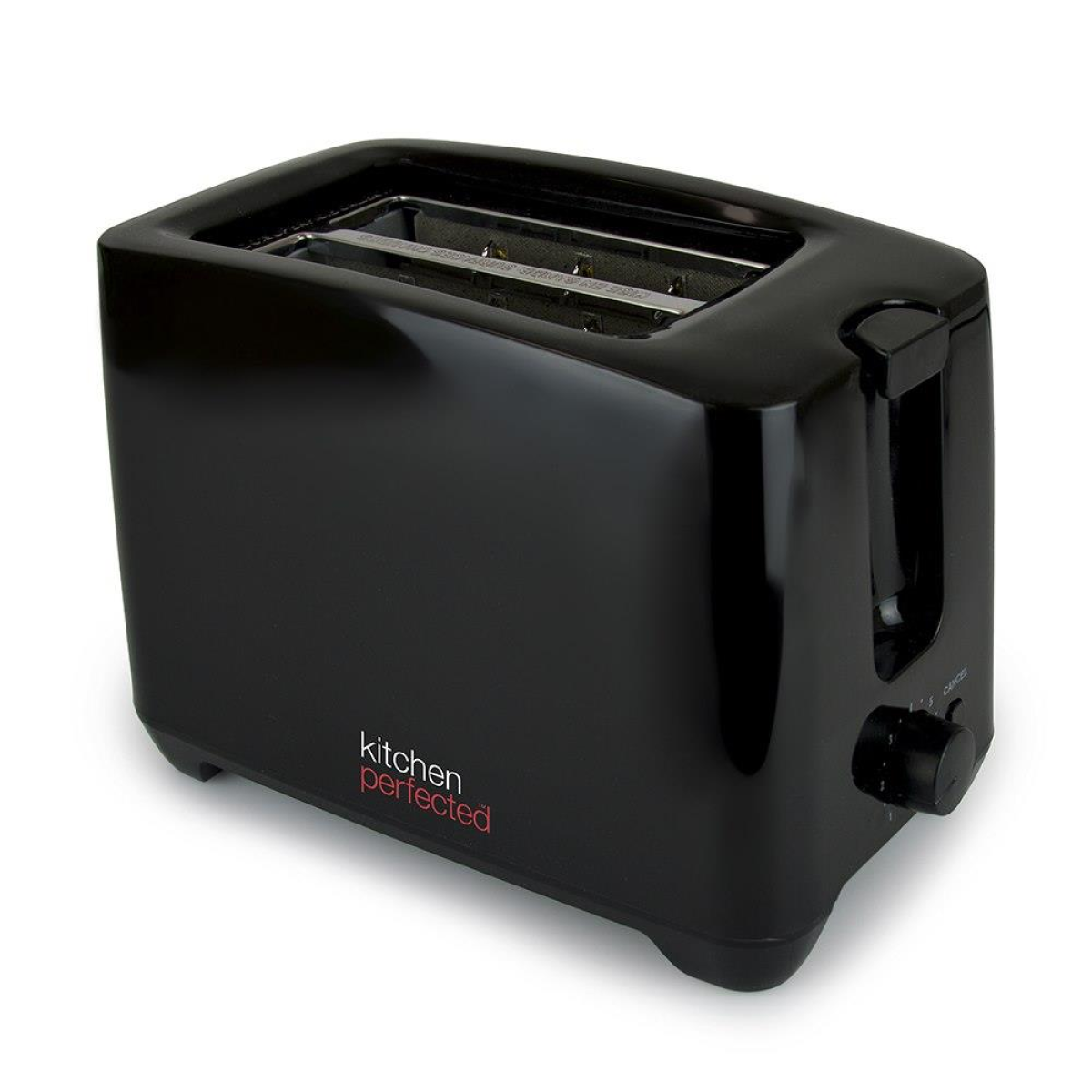 Kitchen Perfected 2 Slice Extra Wide Slot Black Toaster E2020BK