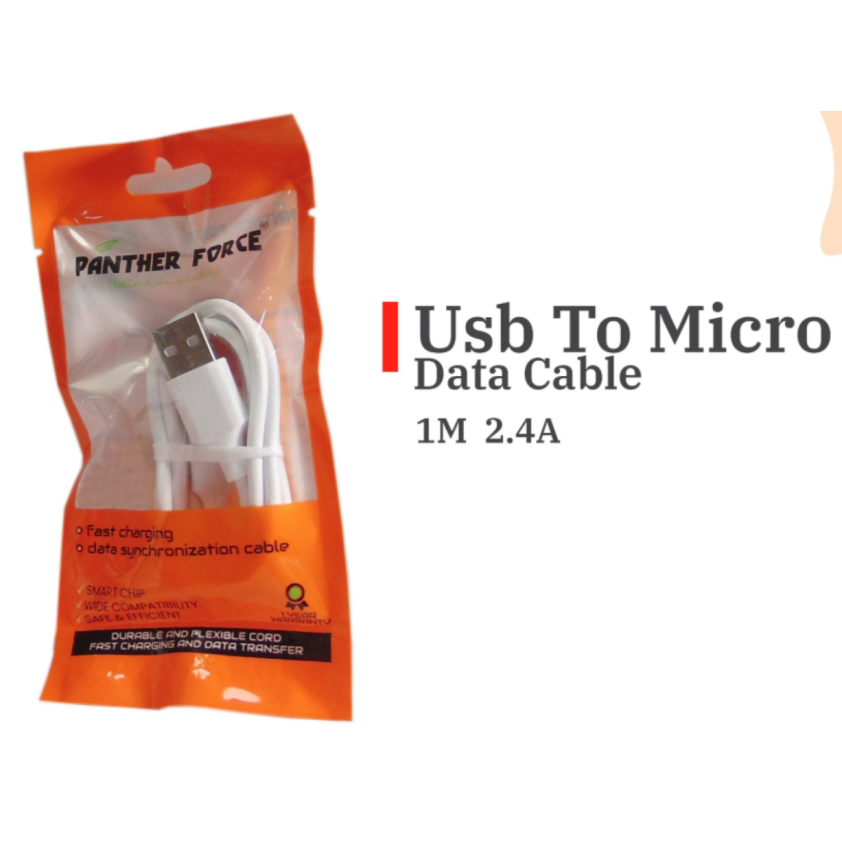 Panther Force 1M USB - Micro Cable