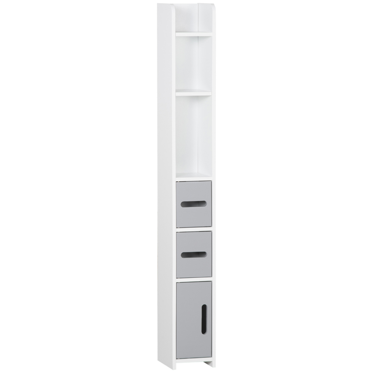 kleankin Freestanding Tall Bathroom Cabinet, Grey