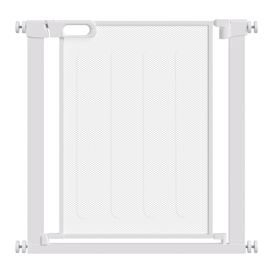 Pressure Fit Safety Gate for Stairs w/ Auto Close 75-82 cm - White Pawhut