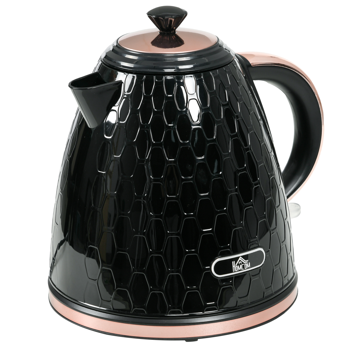 HOMCOM Electric Kettle, 1.7L, 3kW, Black