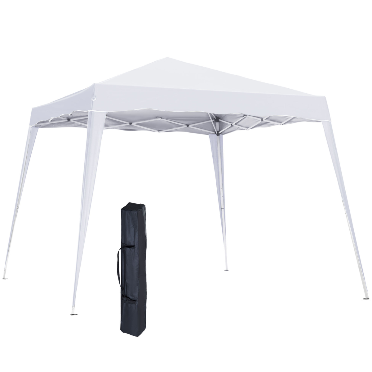 Outsunny Pop-Up  Tent,  3Lx3Wx2.4H m-White