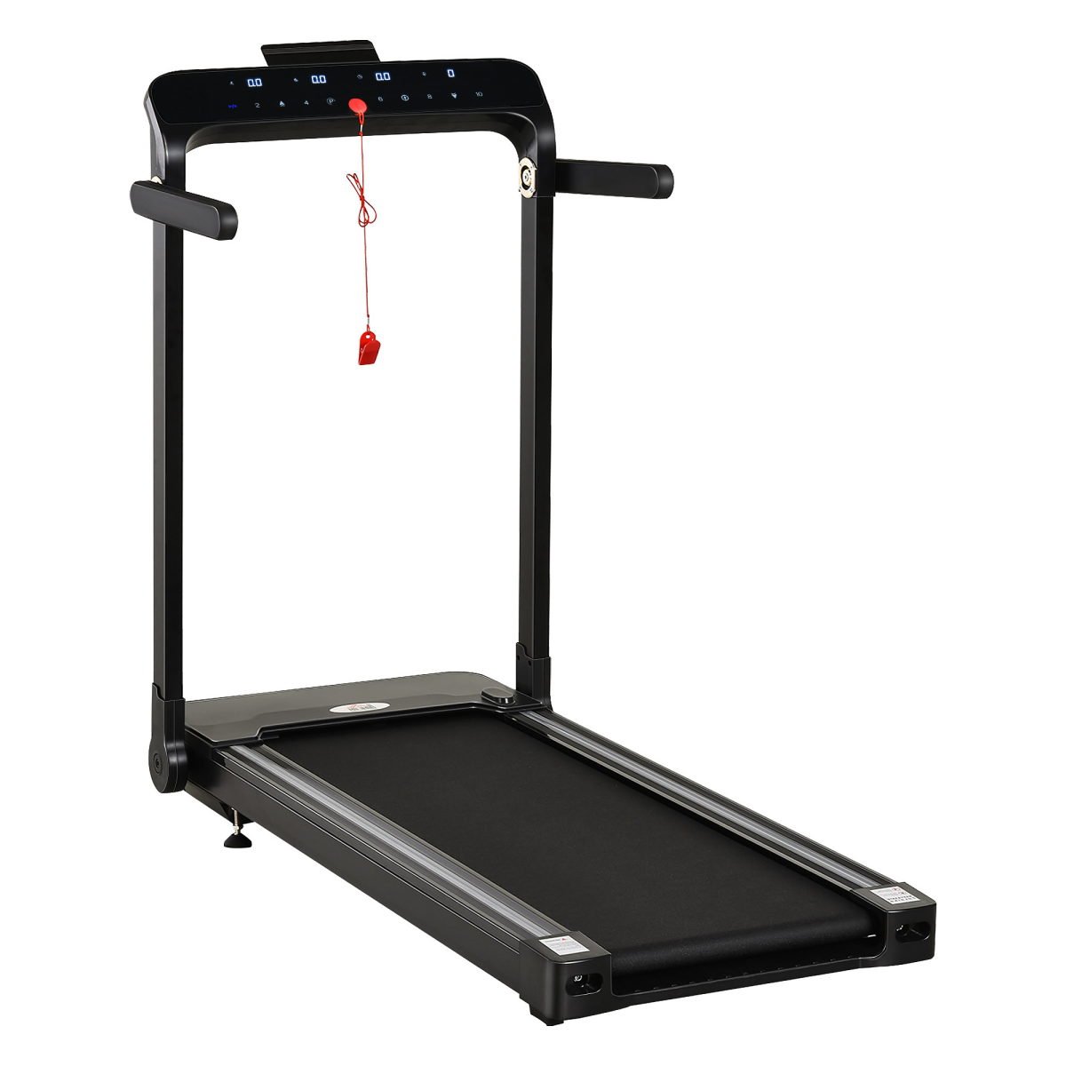 1.85HP Foldable Electric Treadmill with Safety Lock and LED Screen