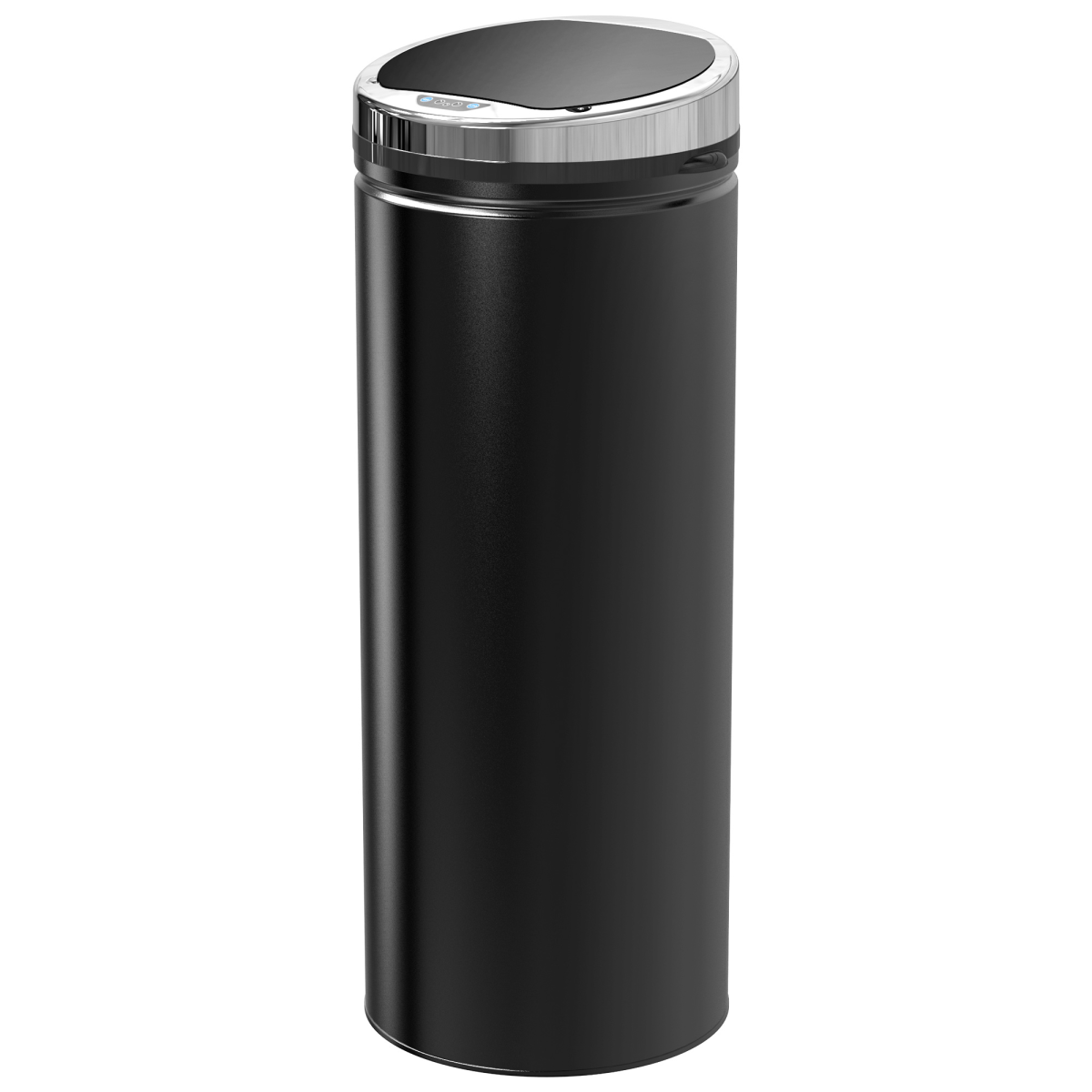 50 L Stainless Steel Sensor Trash Can with Bucket - Black