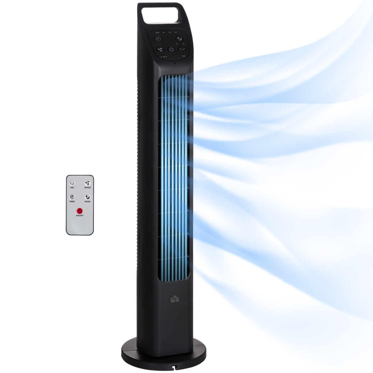 Oscillating Tower Fan with Remote and 4-Hour Timer