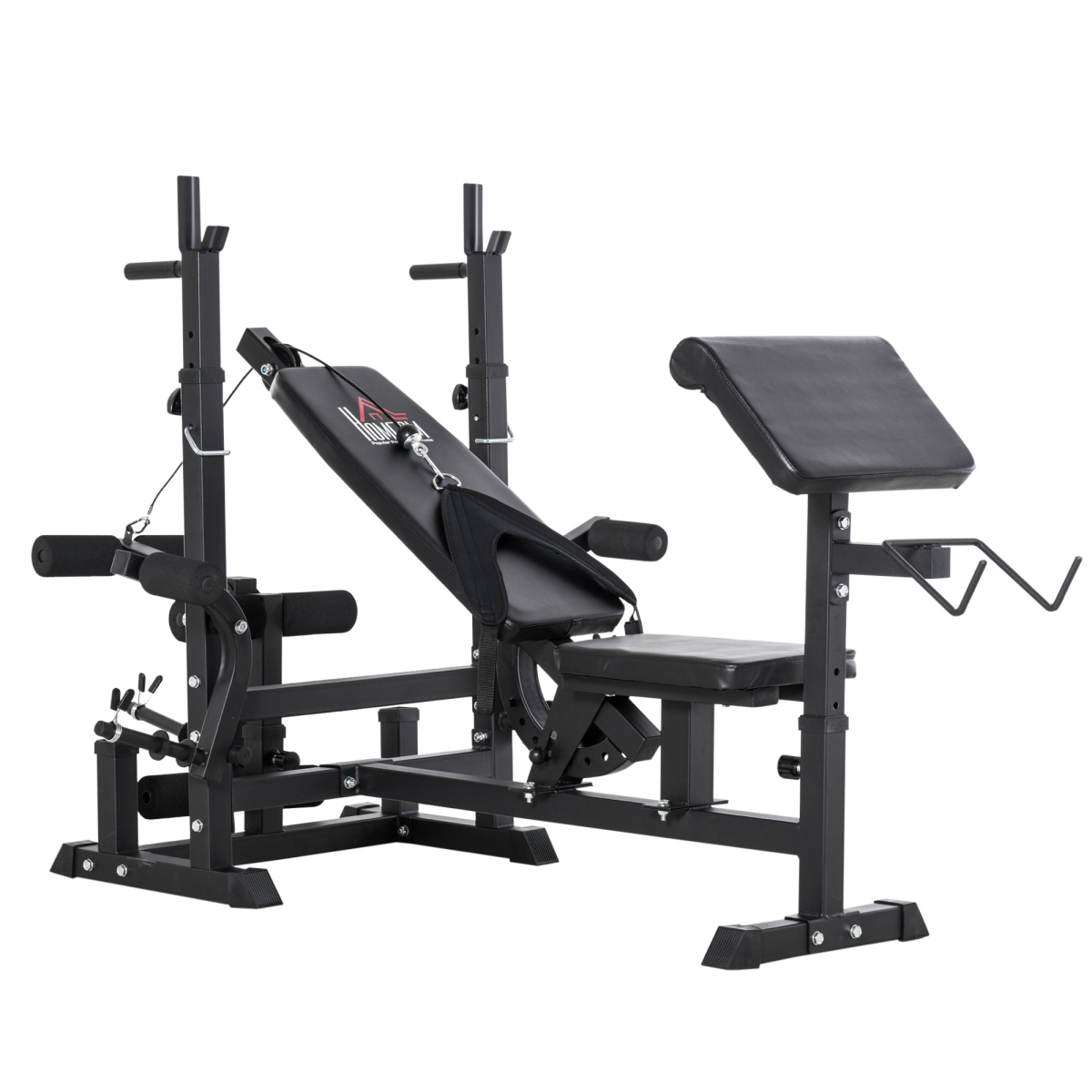 Multi-Exercise Full-Body Weight Bench with Bench Press & Leg Extension