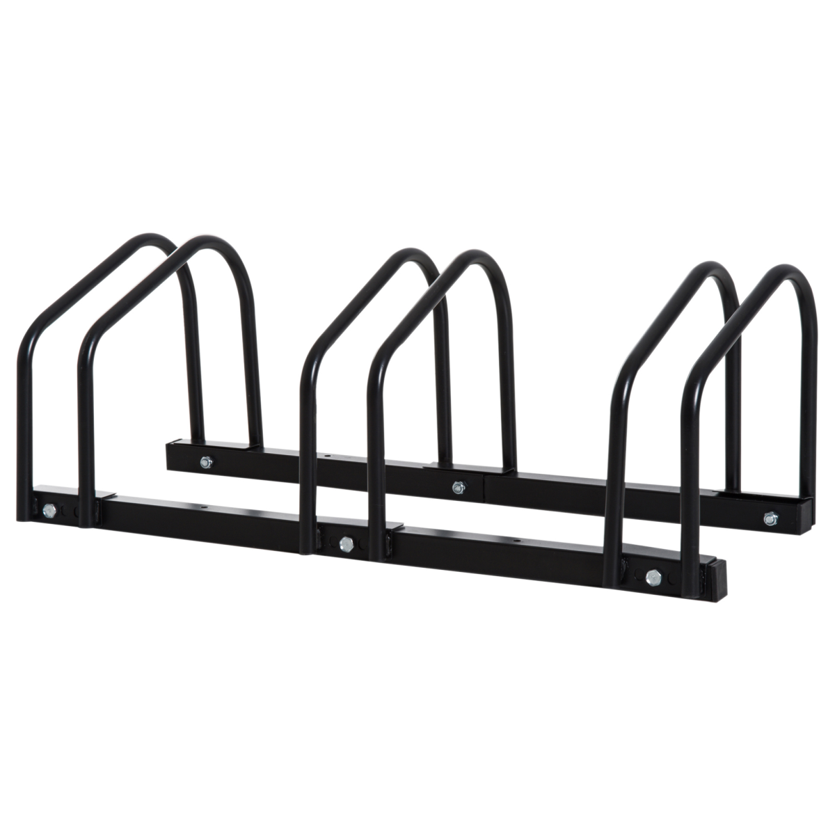 Bike Parking Rack for 3 Bikes, Black HOMCOM