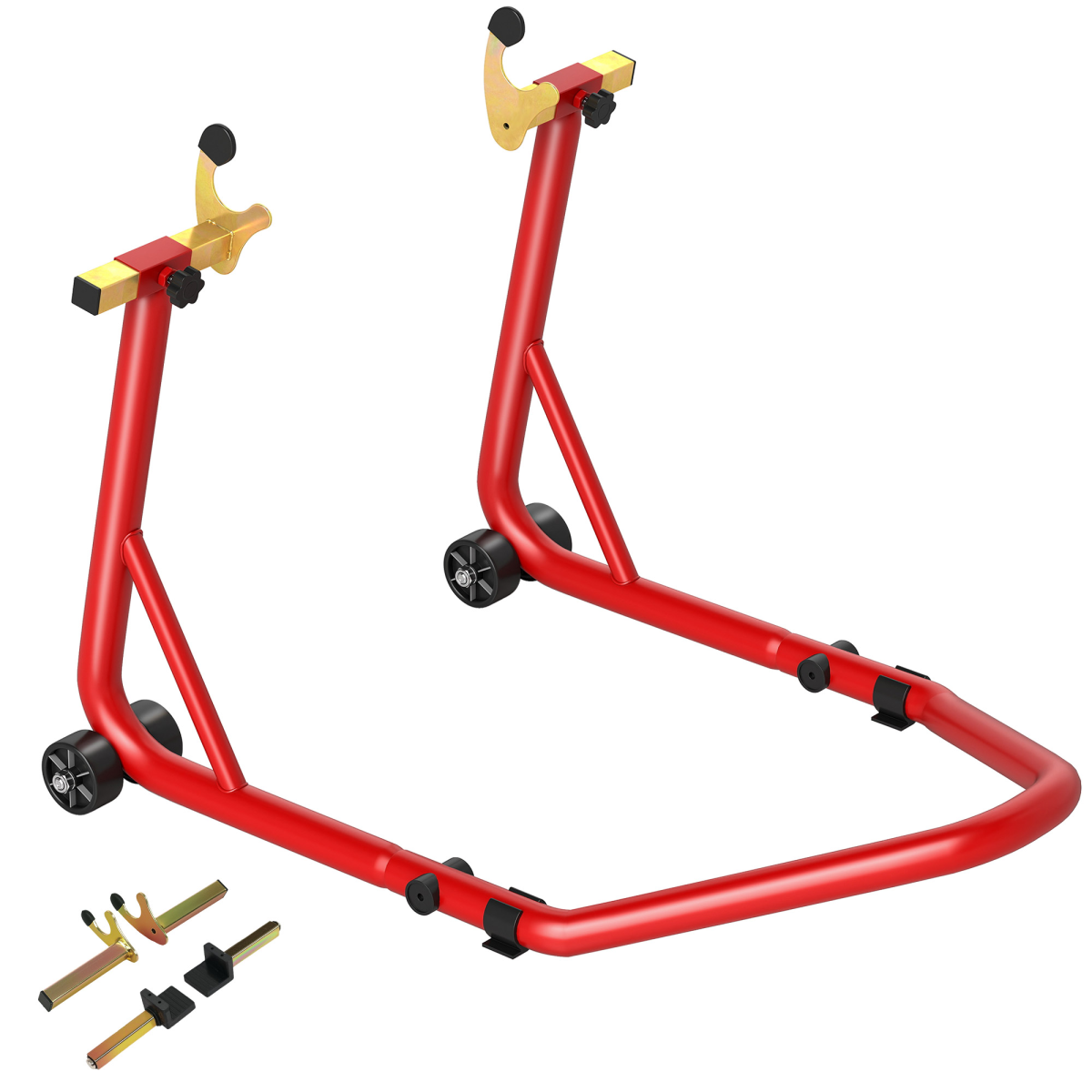 HOMCOM Motorcycle Rear Wheel Stand, 544kg Paddock Stand, Red