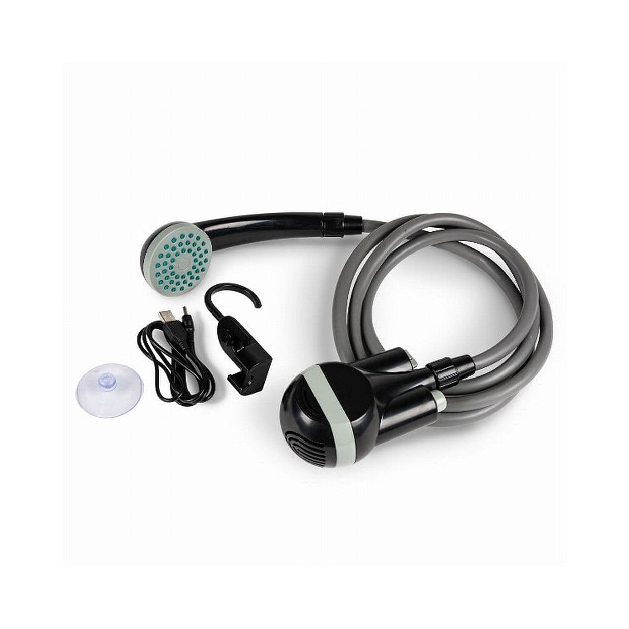 Battery shower set with submersible pump