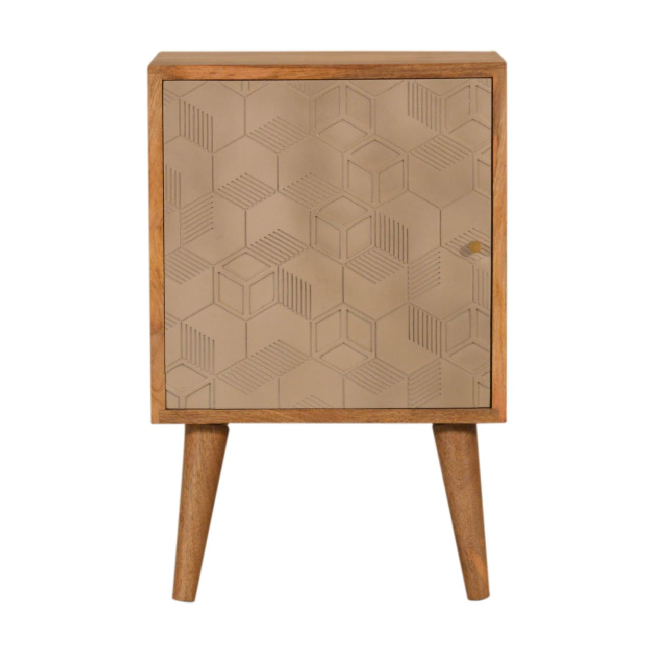 Artisan Furniture Solid Wood Acadia Bedside, Brown, 1 Door