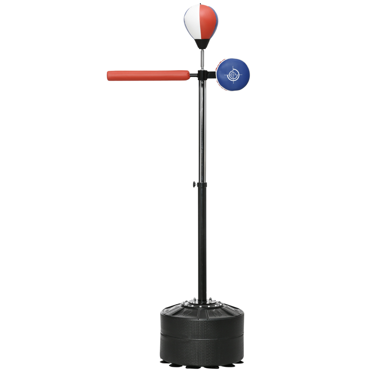 SPORTNOW Adjustable Speed Bag with Stand, Reflex Bar, Multicolour